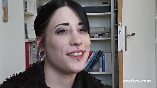 Emo teen Liz Interview for XXX porn site