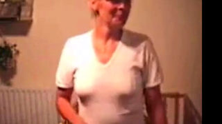 Mature with small saggy tits strip to MADONNA