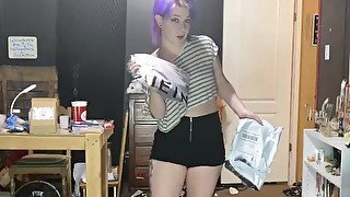 Lingerie Try On Haul - AshKitty Strips