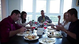 Sinning couple are celebrating the engagement with a party