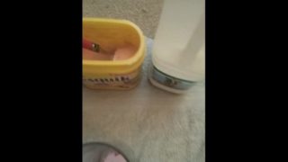 making a milkshake