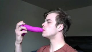 Big Purple Dildo Deep throat