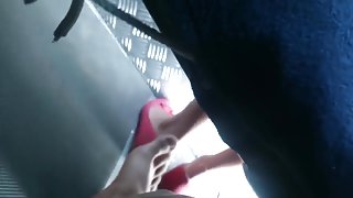 hiddengirl footsie in bus