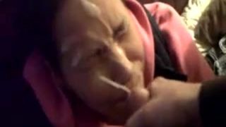 huge cumshots on cutie who loves facials ( 2 facial compilation)