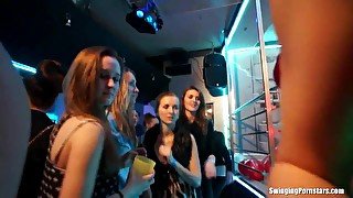 Party girls have fun in the club