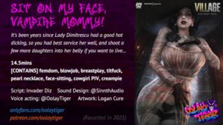 [RESIDENT EVIL] Lady Dimitrescu - Sit on my face, Vampire Mommy! | Erotic Audio Play by Oolay-Tiger