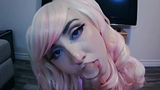 Ahegao Hand Job From A Cute Egirl With Edging