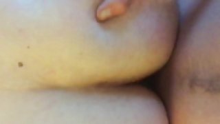 BBW takes young white cock