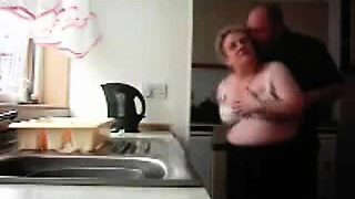 Hidden cam.  Mum and dad home alones having fun