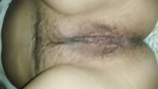 I just go nuts about fingering hairy pussy of my lustful wifey