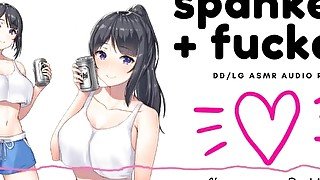 Spanked and Fucked by ASMR Audio Only