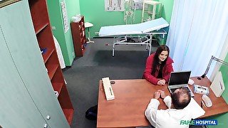 Fucking on the hospital table with long hair amateur Casie