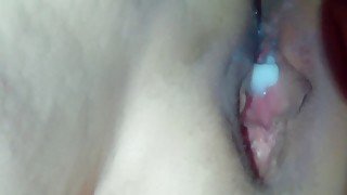 Thick cock fucking wet juicy pussy till a creampie