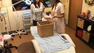 Gorgeous Japanese babes get their faces covered in hot cum