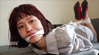 Chinese Exchange Student Jade, Bound, Gagged &amp; Robbed