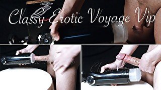 Getting Best vibe Stroke Machine Milking my Big Cock Solo Cumshot