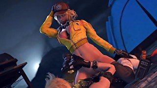 Cindy SFM Riding A Lucky Guy While He Films