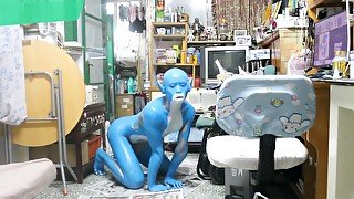 Digitmon Veemon Boy / Body Paint / 19 Years Old Extreme Fetish Cosplay #1