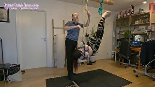 Shibari: Girl in cocoon tie