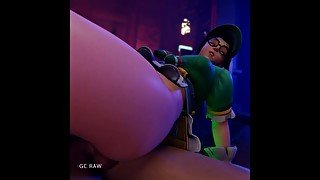 Big Ass Mei Bouncing on Big Cock. GCRaw. Overwatch