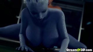 Hefty Udders 3 DIMENSIONAL Liara Pounded From The Rear