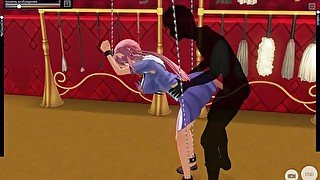 BDSM hard anal fuck with Yuno Gasai