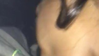 Big dick sloppy head in the car