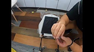 Leather Chair assembly process U07