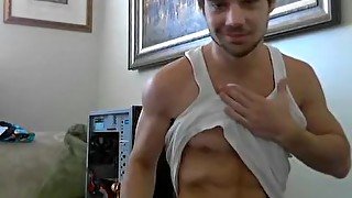 Webcam pornstar Zack Randall self sucking and self facial