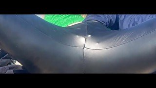 Latex big ass masturbate!!