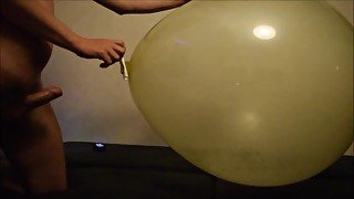 Fucking clear balloon and cum in it