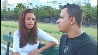 Wonderful Latina woman with big tits feels ecstatic while fucking