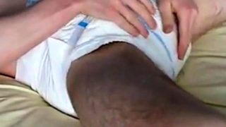 Twink Wet Diaper Masturbation