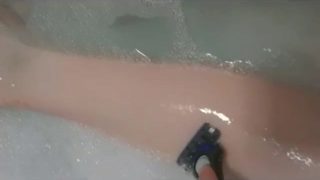 Bathroom shaving fun