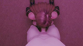 Hot Busty Elf Deepthroats Big Cock POV