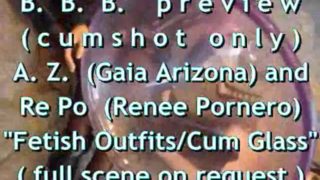 B.B.B.preview: AZ & RePo "Fetish Outfits Cum Receptacle" with SloMo cumshot