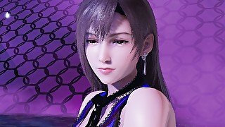 T ara - NumberNine Aerith Tifa Lockhart striptease kpop purple dress final fantasy 7 remake