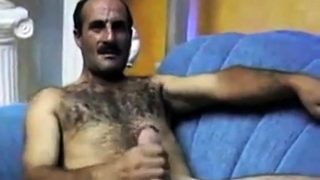 Hot Hairy Turkish Daddy Jacks Off Solo