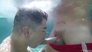 Outdoor gay intercourse with teen dudes taking a swim after