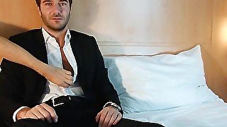 Marc handsome straight guy get serviced by a guy!