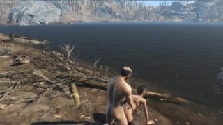 Fucked a girl with combat make-up on the river bank | Fallout, Porno Game 3d