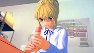 Fate/Grand Order:Saber Artoria CRAVES EARLY MORNING SEX (3D Hentai)