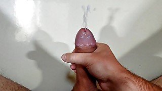 Many huge cumshots draining my big balls - cumshot compilation