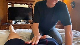 Sisters best friend sucks off dick POV