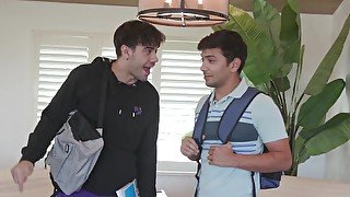 Teacher mommy fucking two horny students all at once