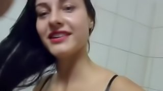 German Amateur Fucking In The Public Toilet