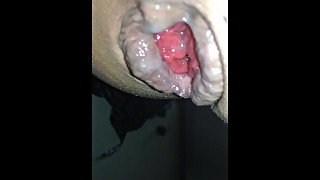 fast fucking a huge vegetable creamy gape