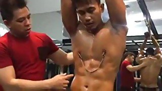 Asian muscle boy nipples tortured