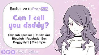 Shy girlfriends asks boyfriend if she can call him daddy - ASMR JOI