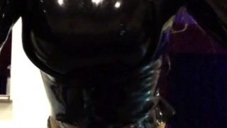 Busty blonde in latex fucked during a bdsm session